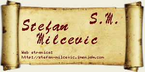 Stefan Milčević vizit kartica
